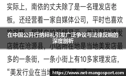 在中国公开行纳粹礼引发广泛争议与法律反响的深度剖析